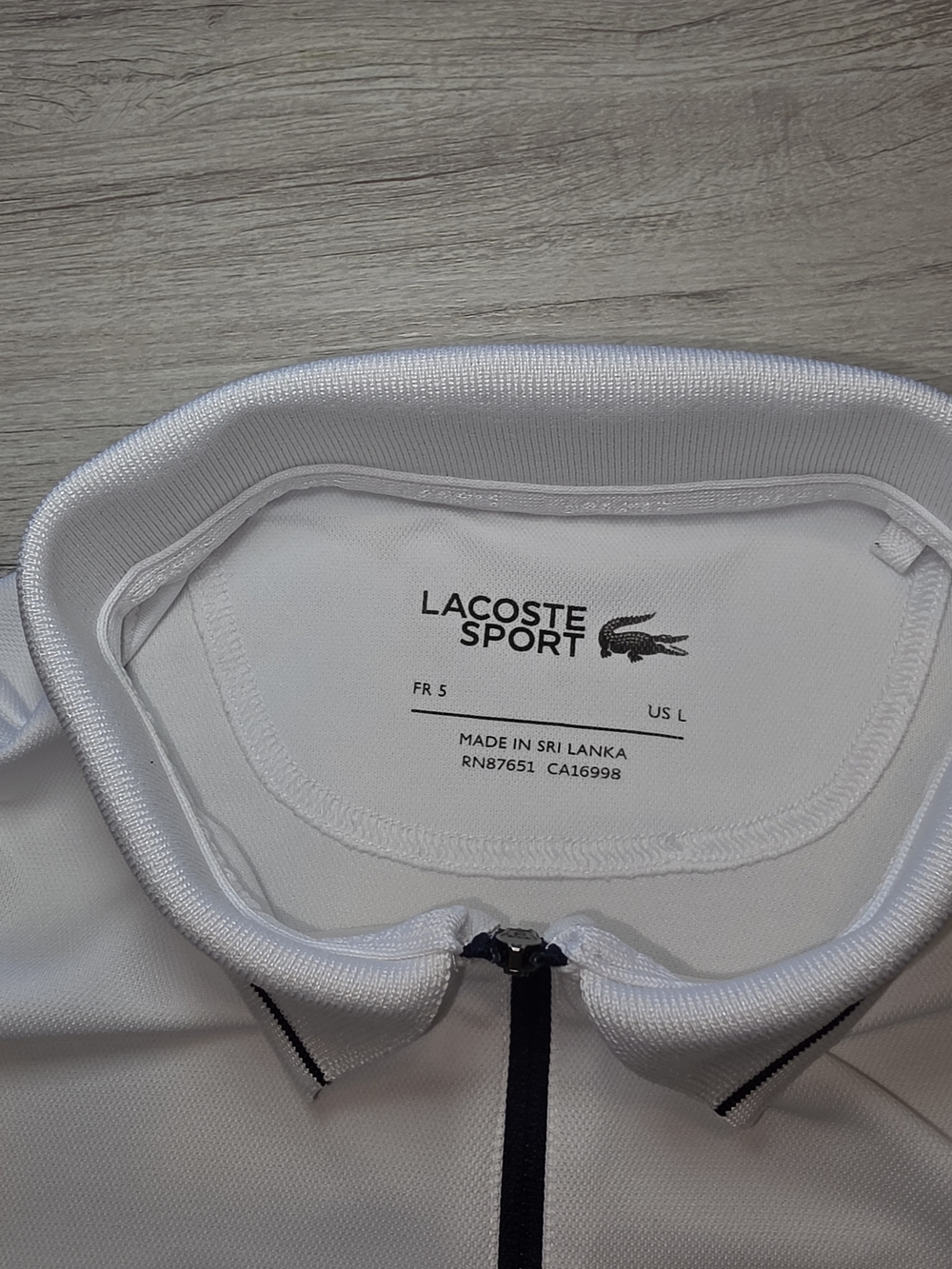 Lacoste Sport Colorblock Ultra Dry Zip Polo Shirt Men's Size Large B1 - Picture 4 of 7